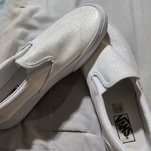 Glittery White Vans!!!